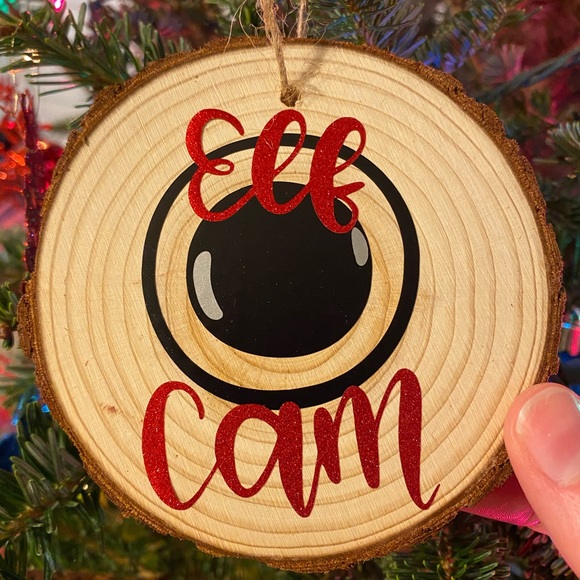 Elf cam wood cut ornaments - Picture 1 of 2